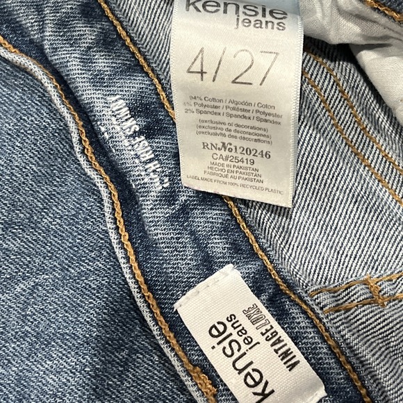 Kensie Jeans Womens‎ Size 4/27 Blue Vintage Luxe Raw Hem Distress Skinny Denim - Picture 12 of 12
